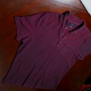 Banana Republic Polo Shirt. Beautiful Red Rhine Color